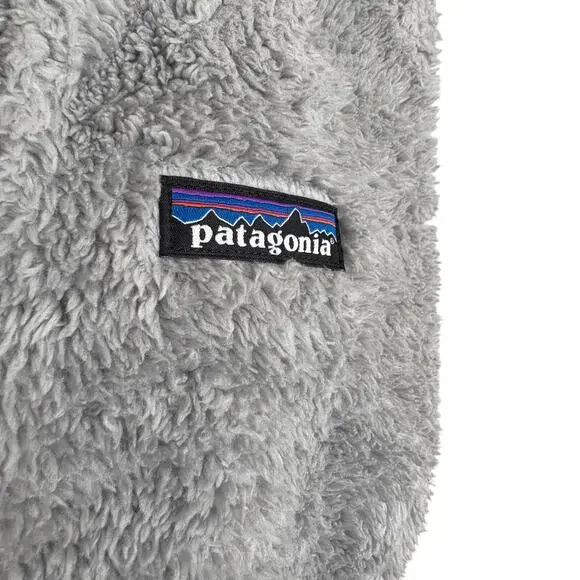 Patagonia Gray Fleece Vest Size Medium Zip Up  Cabincore  GORPCORE Scandigirl - Picture 5 of 10